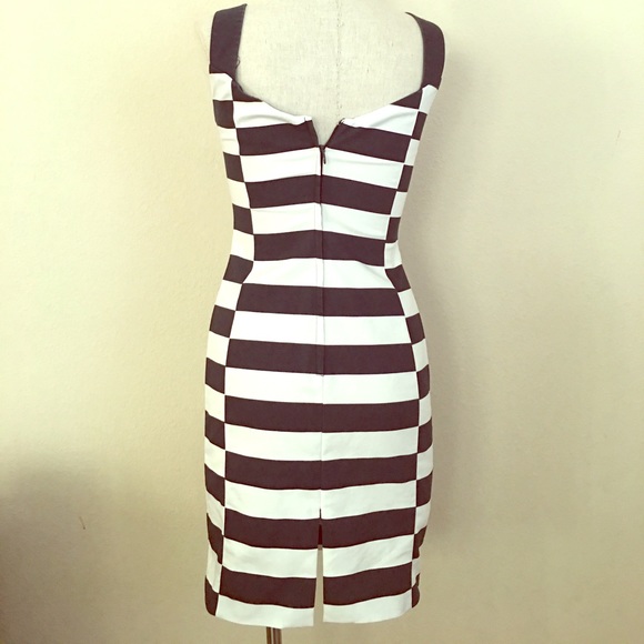 H&M Navy White Summer Sheath Dress - Picture 2 of 4